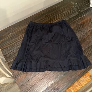 Chic Black Ruffled Mini Skirt
